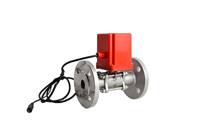 Stainless electric ball valve jointed by flange
